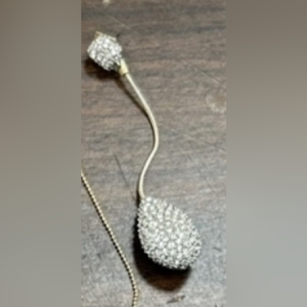 🔥 ALEXIS Bittar silver Designer Earring (single)‎
